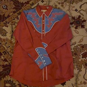 🔴🔴🔴 MEN’S SCULLY WESTERN SHIRT - SIZE L
